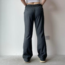 Load image into Gallery viewer, Y2K grey flared trousers - UK 12

