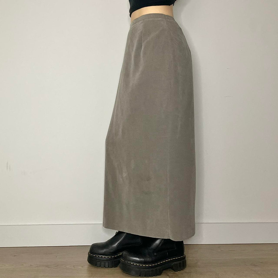 Vintage grey maxi skirt - UK 8/10